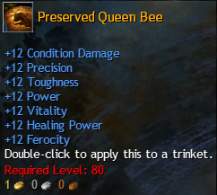 MMOJUGG Guild Wars 2 US Preserved Queen Bee Details View of Item Function and Use